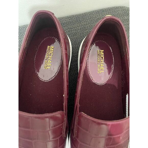 Michael Kors Keaton Crocodile Embossed Slip-On Sneaker - 9 - Picture 3 of 6